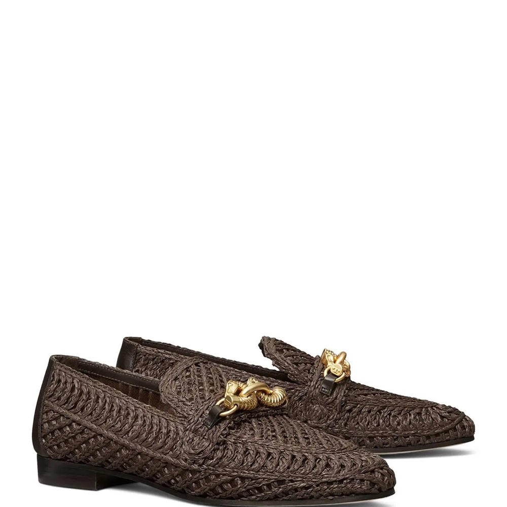 Tory Burch jessa raffia loafers